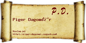 Piger Dagomér névjegykártya
